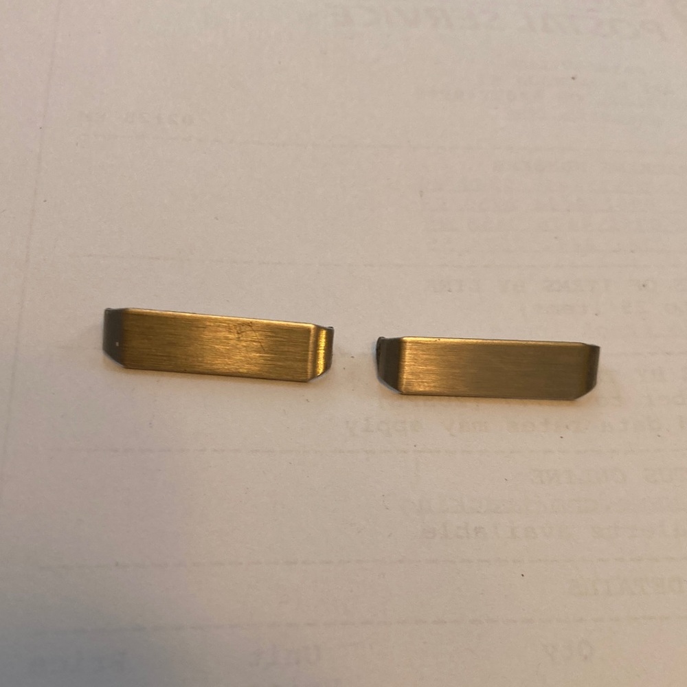 Casio Pro Trek WSD-F20 metal covers for mounting strap to case.  2 covers. Used